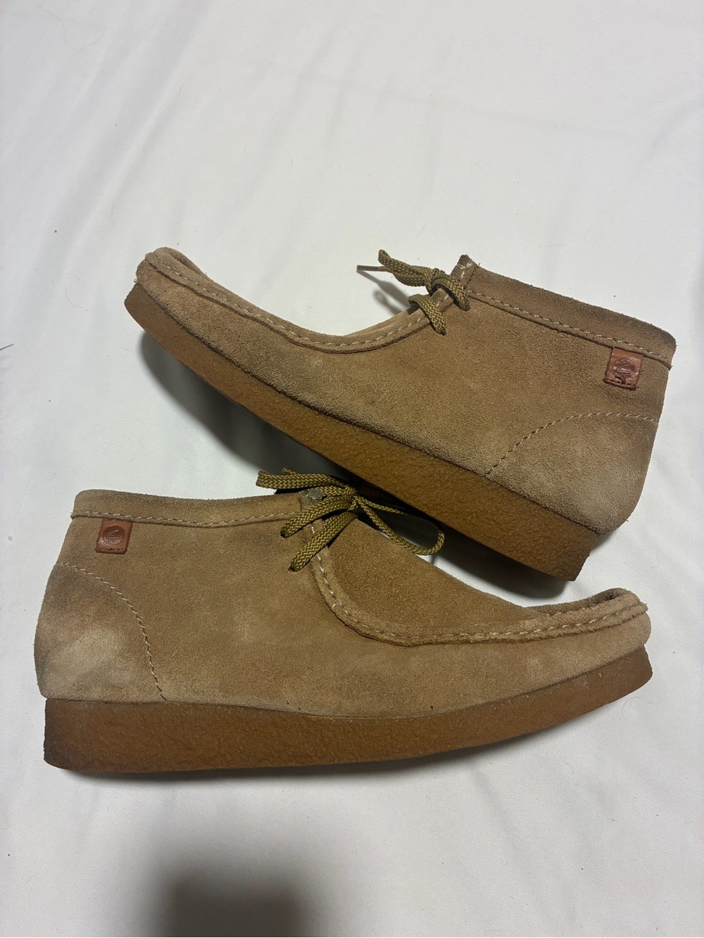 Men's Suede Clarks Boots - Tan Brown Suede Loafers